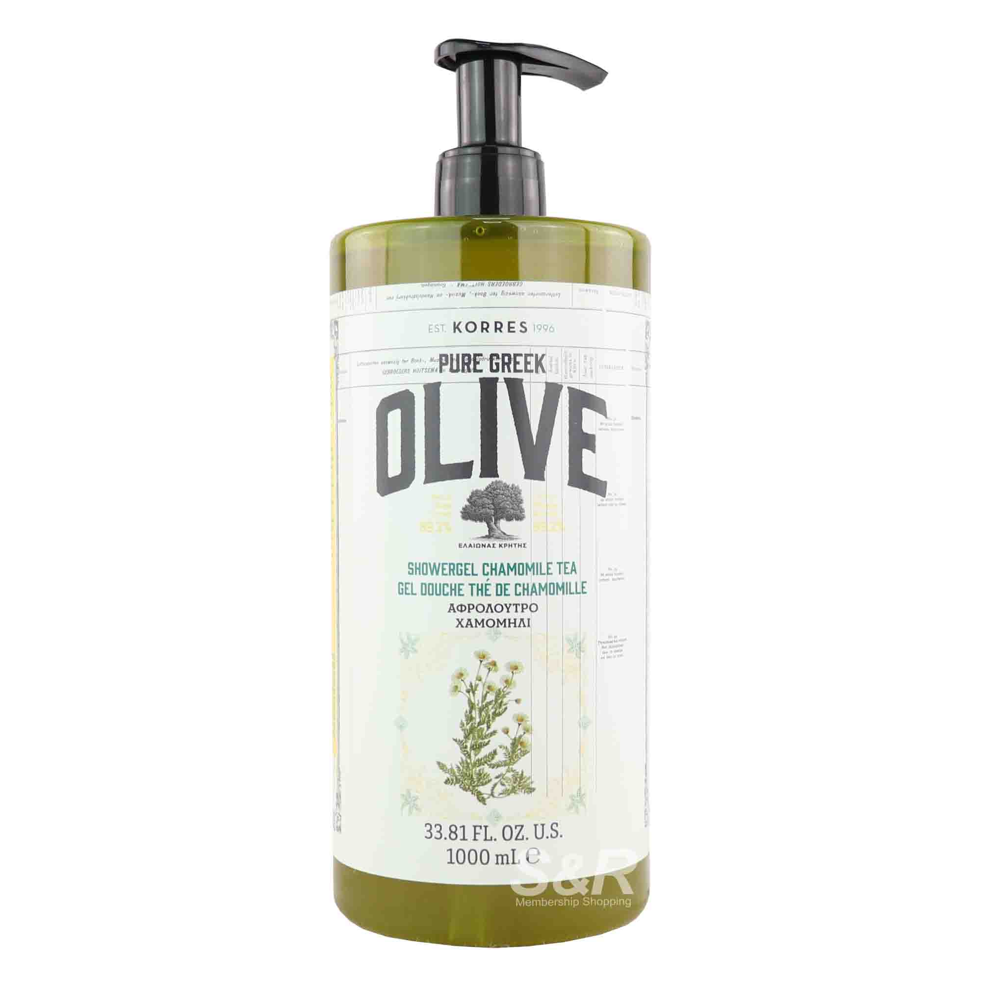 Korres Pure Greek Olive Tea Shower Gel 1L Korres Pure Greek Olive Tea Shower Gel 1L
